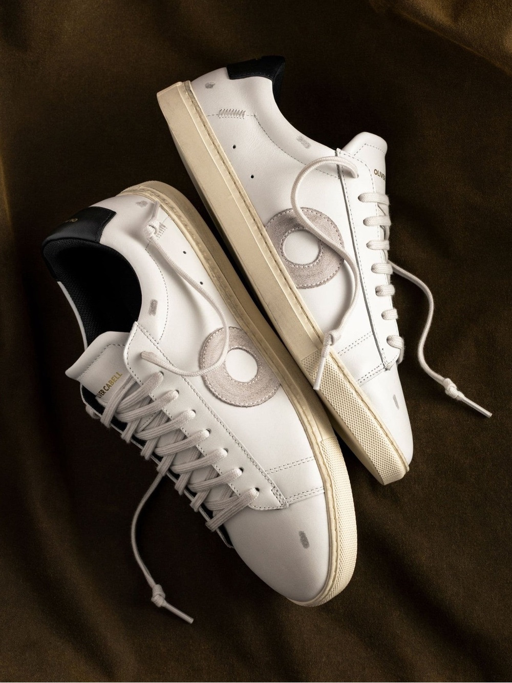 Women's OLIVER CABELL LOW 1 Creamy White BELMONT Sneakers Sz 39/US 9 with Bag